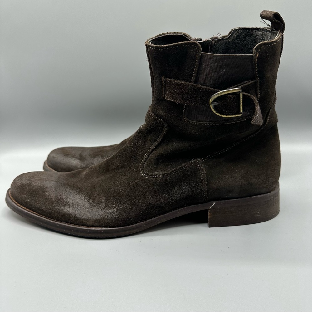 Vittorio Russo leather suede boots size 12 men’s brown